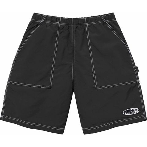 Supreme Nylon Painter Short - Black