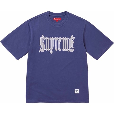 Supreme Old English S/S Top - Washed Navy