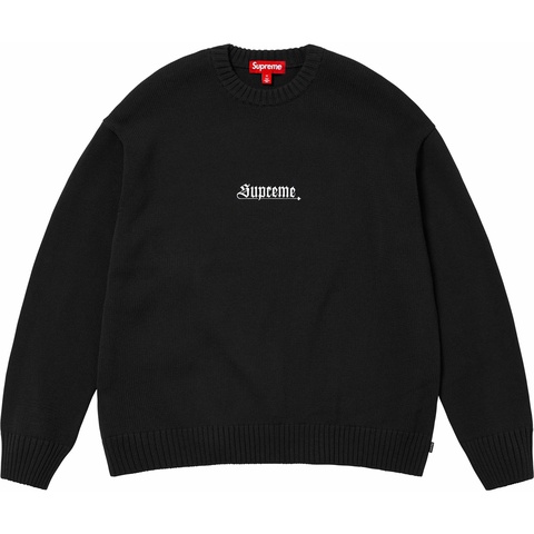 Supreme Old English Sweater - Black