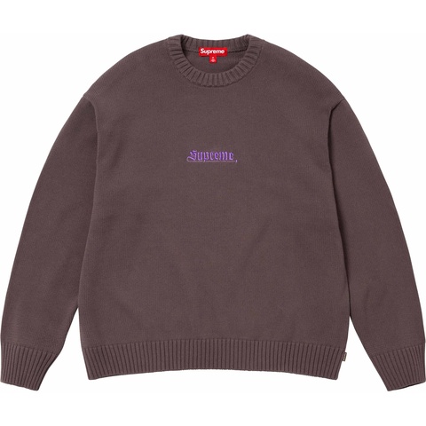 Supreme Old English Sweater - Brown