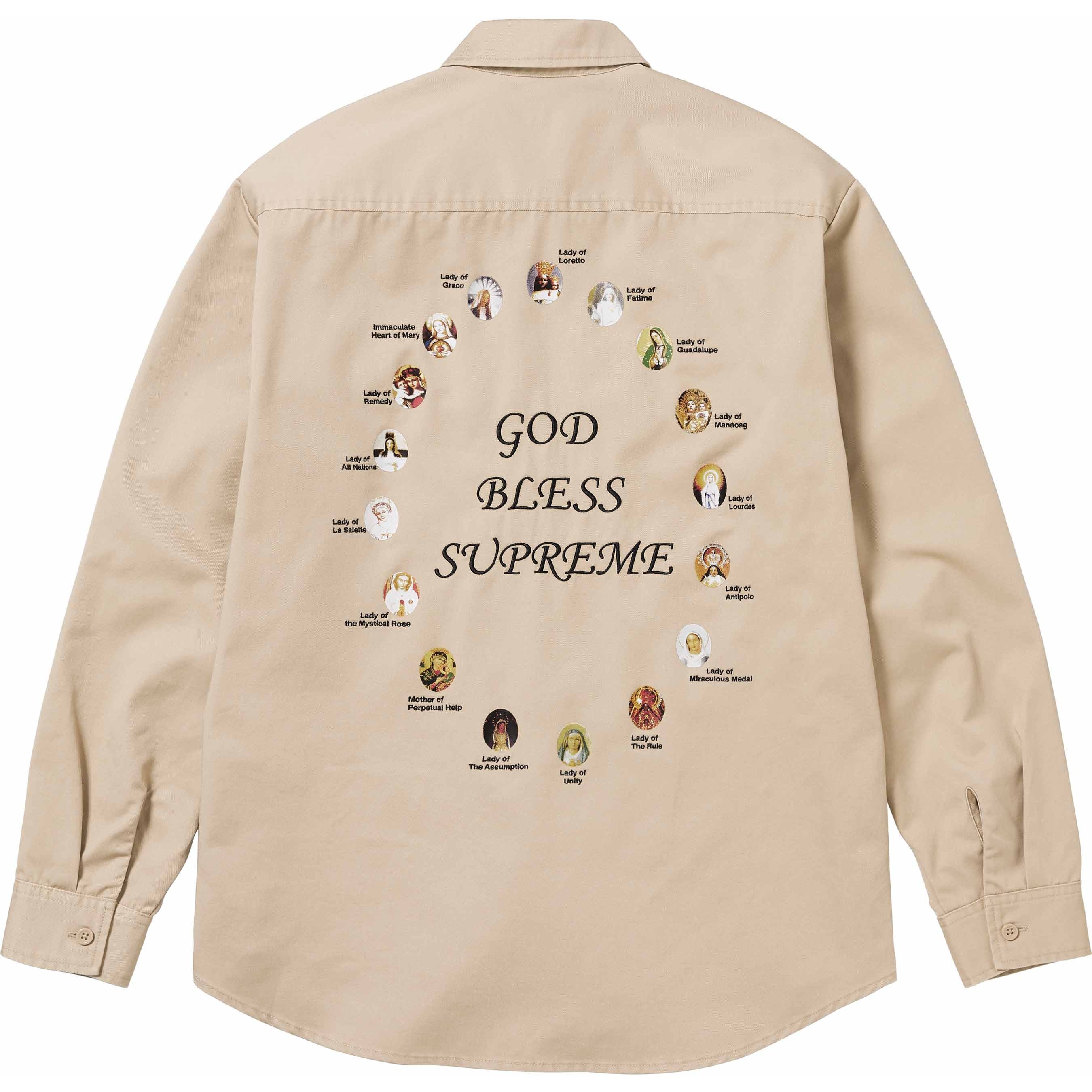 ☆ 新品Supreme Our Lady Work Shirt Mサイズ ☆ Supreme Our Lady Work Shirt (SS24) - $138