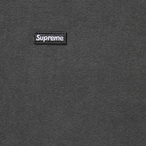 Supreme Overdyed Small Box Zip Up Hooded Sweatshirt - Black