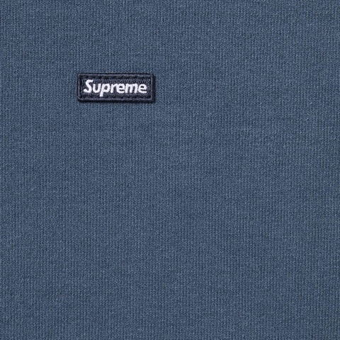 Supreme Overdyed Small Box Zip Up Hooded Sweatshirt - Dark Slate
