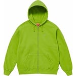 Supreme Overdyed Small Box Zip Up Hooded Sweatshirt (SS24) - Lime