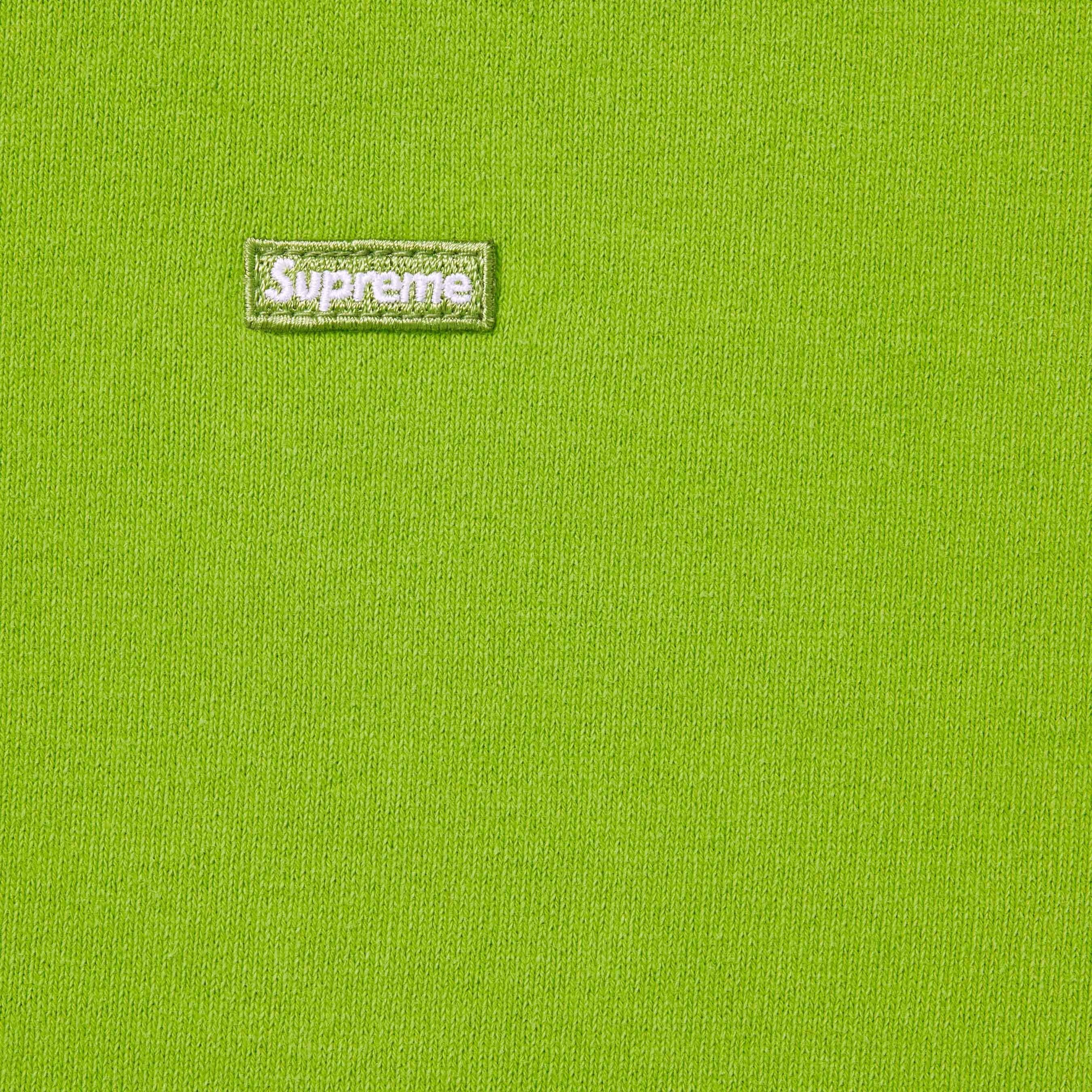 Supreme Overdyed Small Box Zip Up Hooded Sweatshirt (SS24) - Lime - $158