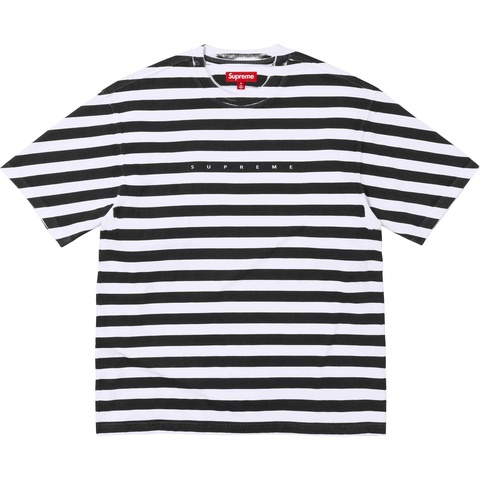 Overprint Stripe S/S Top - spring/summer 2024 - Supreme