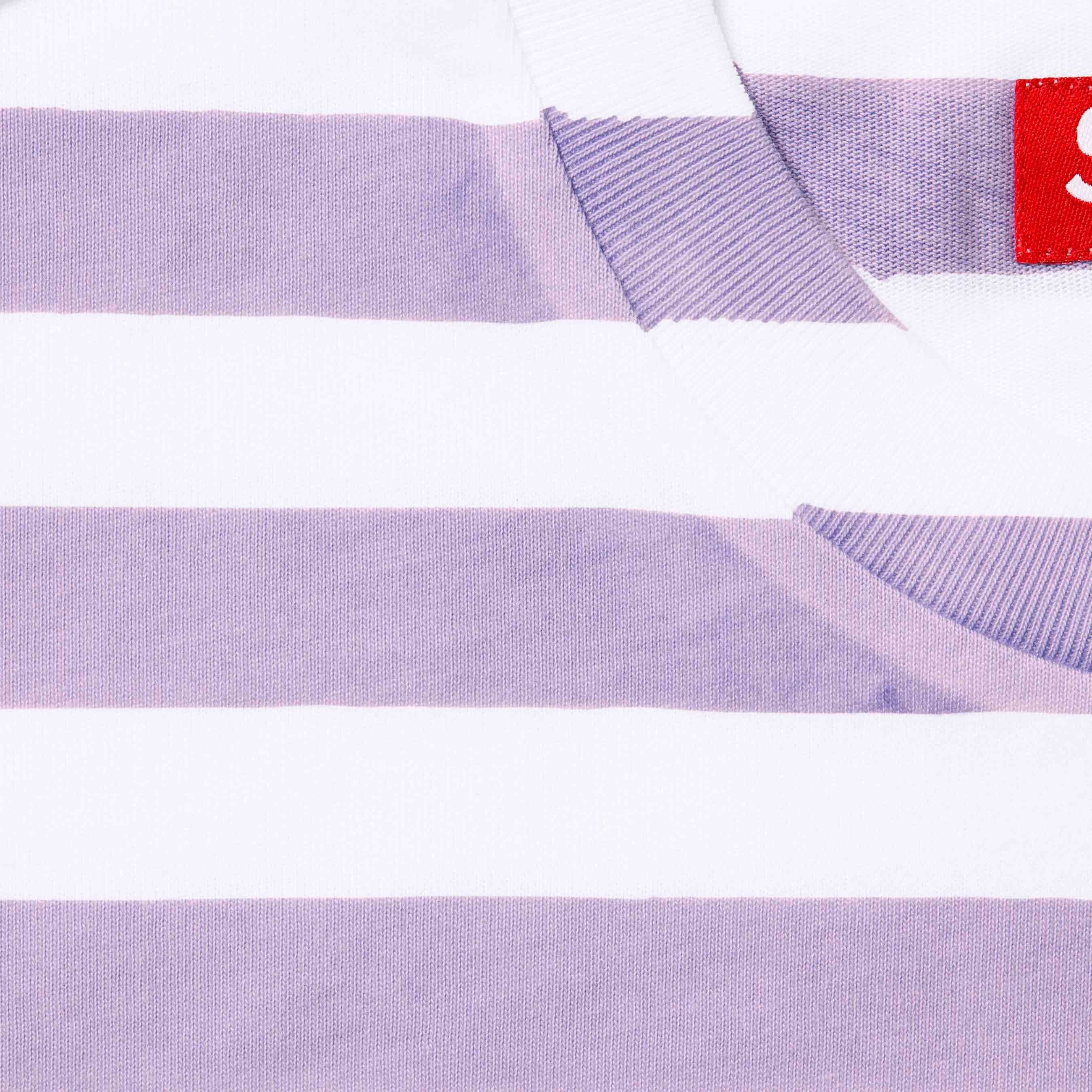 Supreme Overprint Stripe S S Top (SS24) - Lavender - $88