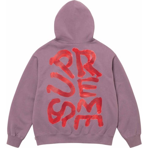 Supreme Paint Hooded Sweatshirt - Dusty Purple