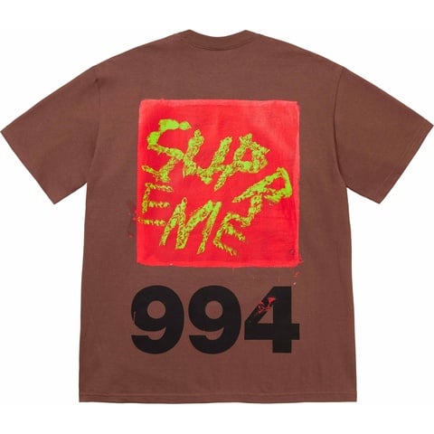 Supreme Paint Tee - Brown