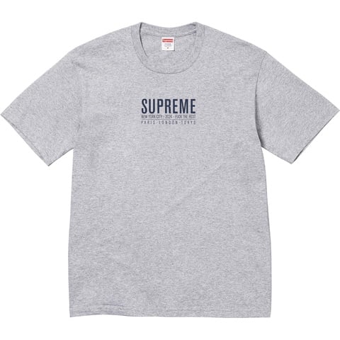 Supreme Paris Tee - Heather Grey