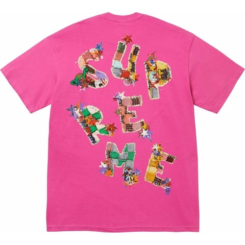 Supreme Patchwork Tee - Fuchsia