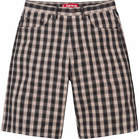 パンツ Supreme Plaid Baggy Short Black 30 Plaid Baggy Short - spring/summer 2024 - Supreme