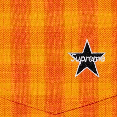 Supreme Plaid Baggy Short - Orange