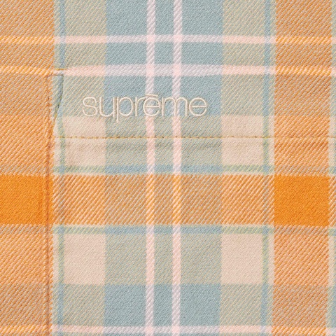 Supreme Plaid Flannel Shirt - Tan