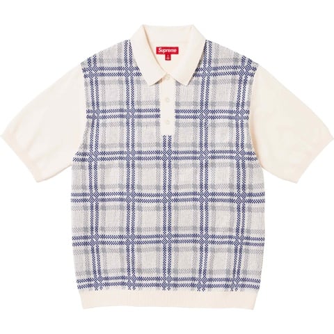 Plaid Knit S/S Polo - spring/summer 2024 - Supreme