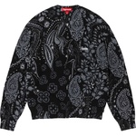 Supreme Printed Paisley Sweater (SS24) - Black
