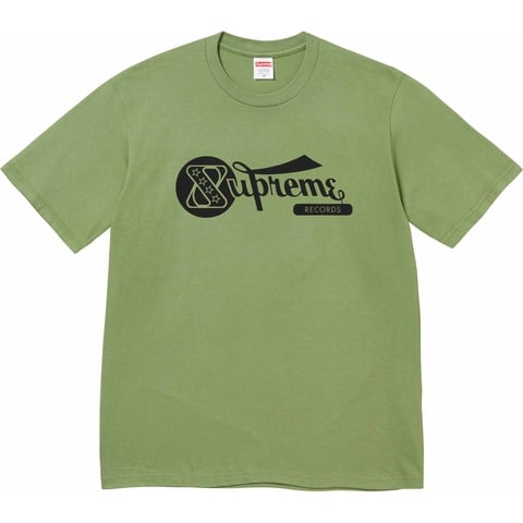 Supreme Records Tee - Moss