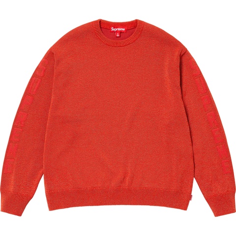 Supreme Reflective Sweater - Orange