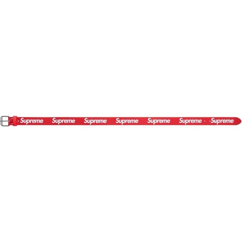 Supreme Repeat Leather Belt - Red
