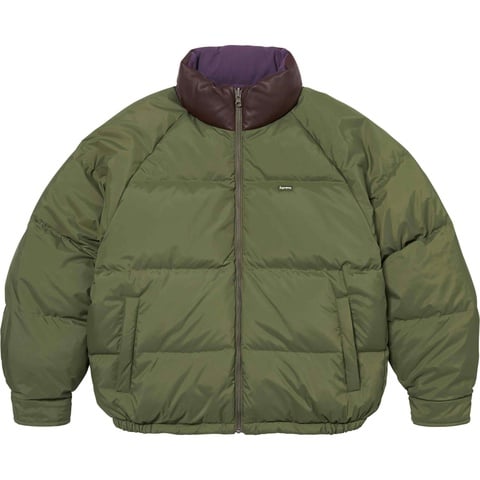 Supreme Reversible Down Puffer Jacket - Purple