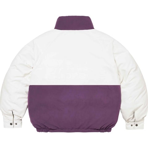Supreme Reversible Down Puffer Jacket - Purple