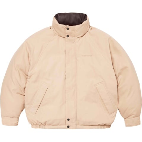 Supreme Reversible Down Puffer Jacket - Tan