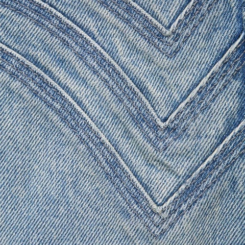 Supreme S Logo Loose Fit Jean - Washed Blue