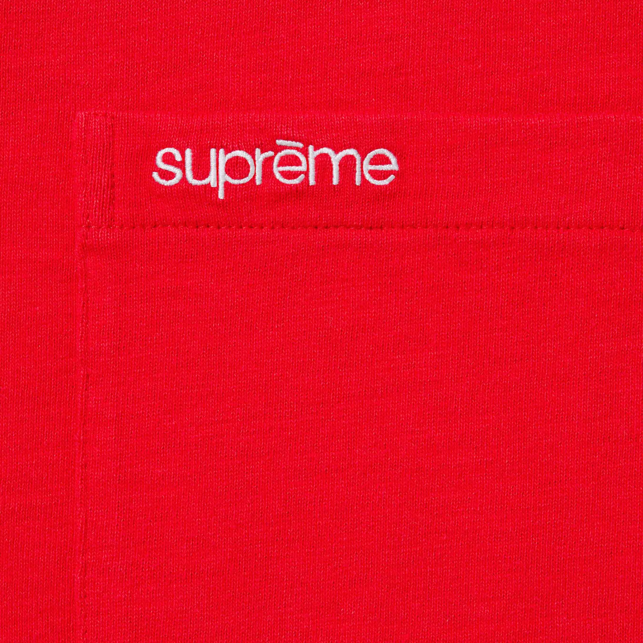 Supreme S S Pocket Tee (SS24) - Red - $60