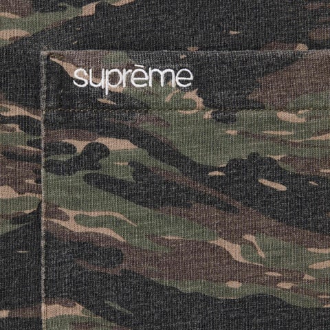 Supreme S/S Pocket Tee - Tiger Camo