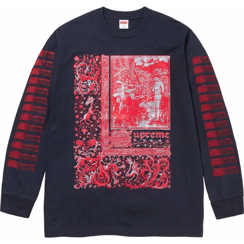 Supreme Saint Sebastian L/S Tee - Navy
