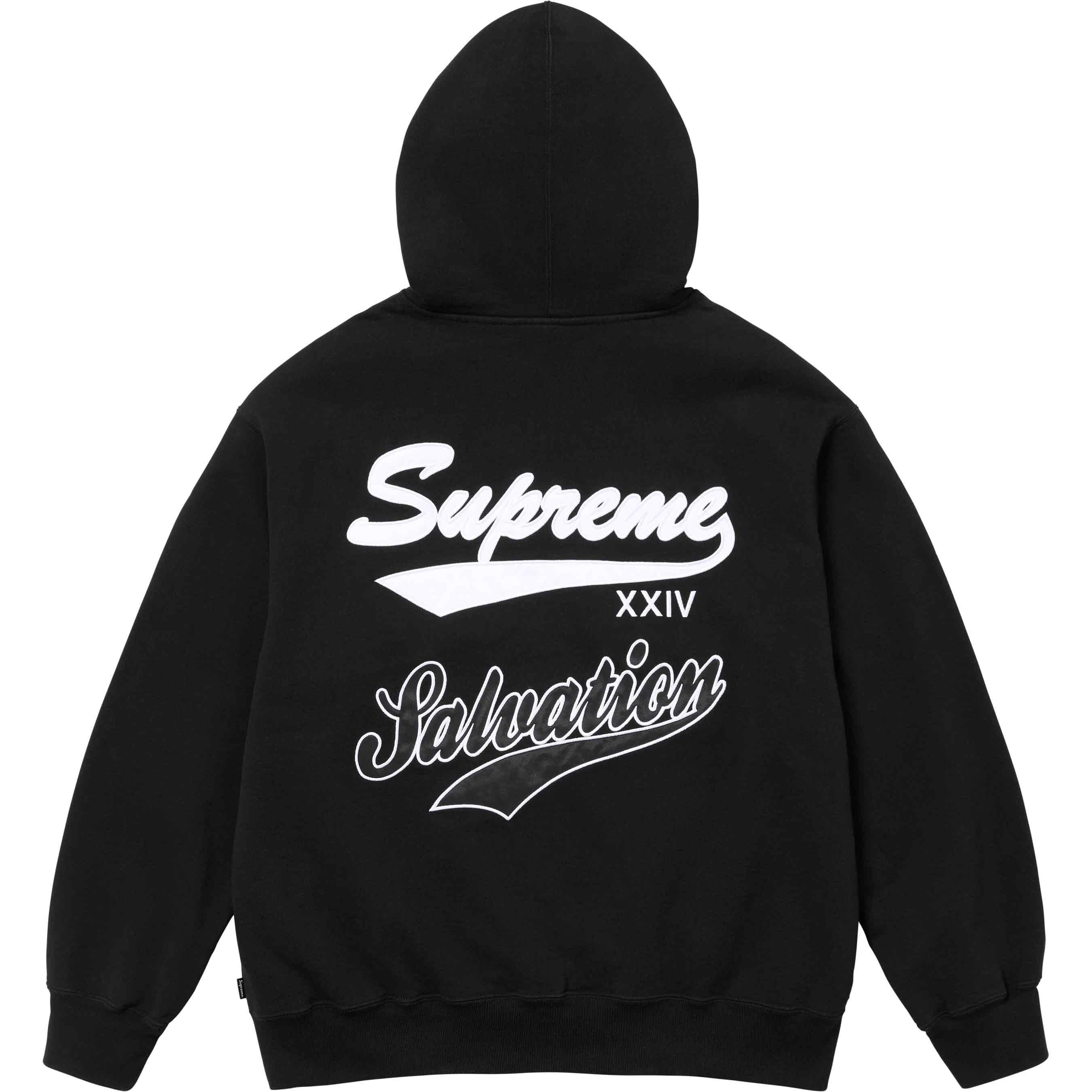 トップス 24SS Salvation Zip Up Hooded Sweatshirt Supreme Salvation Zip Up Hooded Sweatshirt (SS24) - $178