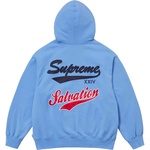 Supreme Salvation Zip Up Hooded Sweatshirt (SS24) - Light Blue