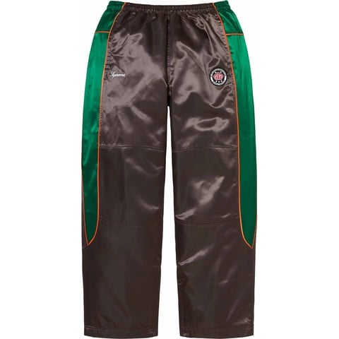 Supreme Satin Track Pant - Brown