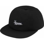 Supreme Script Logo 6-Panel (SS24) - Black
