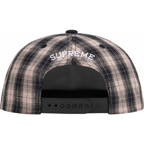 帽子 Supreme Script Logo 6-Panel Black Plaid Script Logo 6-Panel - spring/summer 2024 - Supreme