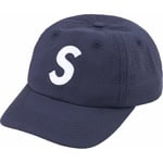 Supreme Seersucker S Logo 6-Panel (SS24) - Navy