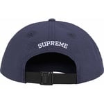 Supreme Seersucker S Logo 6-Panel (SS24) - Navy