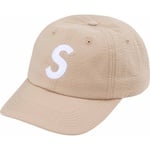 Supreme Seersucker S Logo 6-Panel (SS24) - Tan