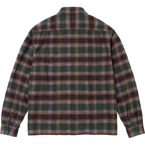 Shadow Plaid Flannel Zip Up Shirt - Supreme