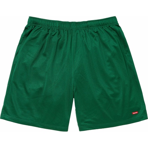 Supreme Small Box Baggy Mesh Short - Green
