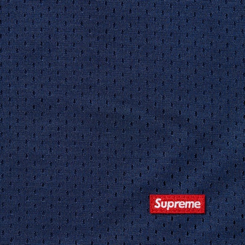 Supreme Small Box Baggy Mesh Short - Navy