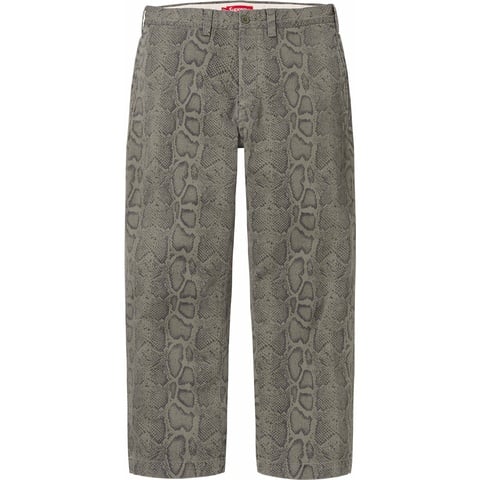 Snake Print Chino Pant - spring/summer 2024 - Supreme