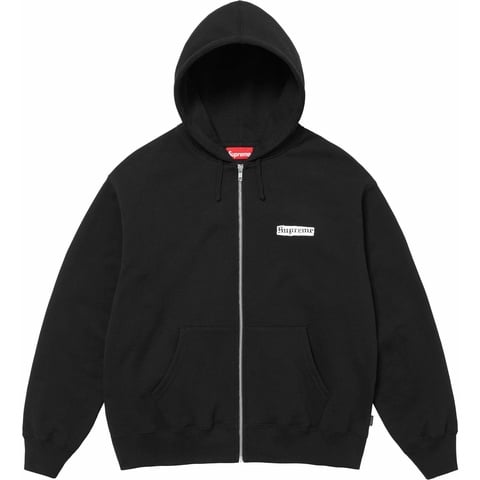 Supreme Spread Zip Up Hooded Sweatshirt - Black