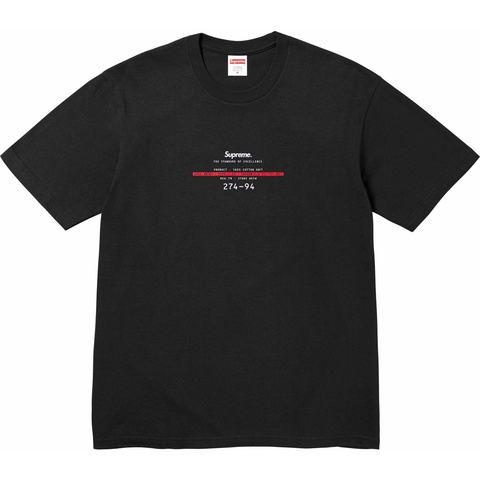 Supreme Standard Tee - Black