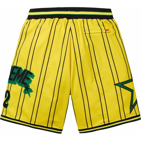 Supreme Star Basketball Short - Yellow