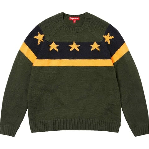 トップス Supreme Stars Sweater Dusty Blue Stars Sweater - spring/summer 2024 - Supreme