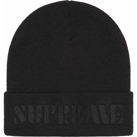 Supreme Stencil Beanie - Black