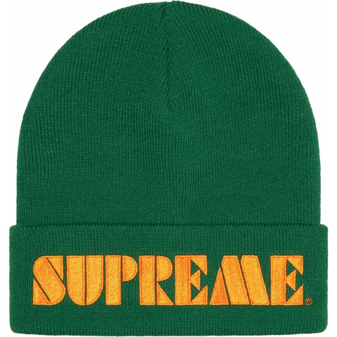 Supreme Stencil Beanie - Dark Green