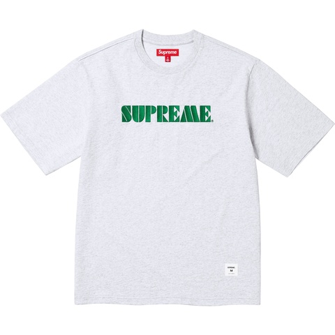 Supreme Stencil Embroidered S/S Top - Ash Grey