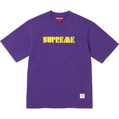 SUPREME ステンシル ウェビング ブーニー ／ パープル Stencil Embroidered S/S Top - spring/summer 2024 - Supreme